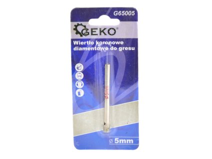 26174 korunkovy vrtak diamantovy na dlazdice 5mm geko g65005