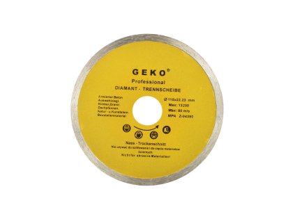 18776 kotouc rezny diamantovy 115x8x22 23mm profi geko g00240