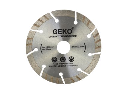 18671 kotouc rezny diamantovy segmentovy 125x22 23mm laser geko g00222