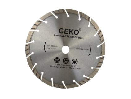 18659 kotouc rezny diamantovy segmentovy 230x22 23mm laser geko g00223