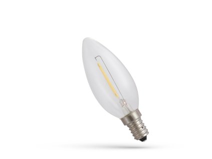 LED žárovka svíce E 14 230V 1W COG teplá bílá 1800K, SPECTRUM WOJ14648