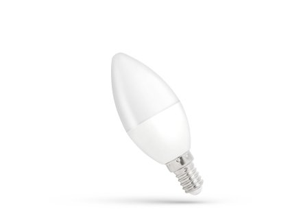 LED žárovka svíce E 14 230V 8W teplá bílá, SPECTRUM WOJ14220
