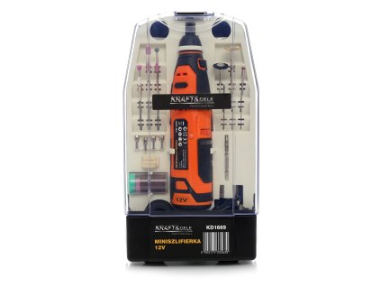 28806 mini bruska 12v prislusenstvi 55 elementu kraft dele kd1669