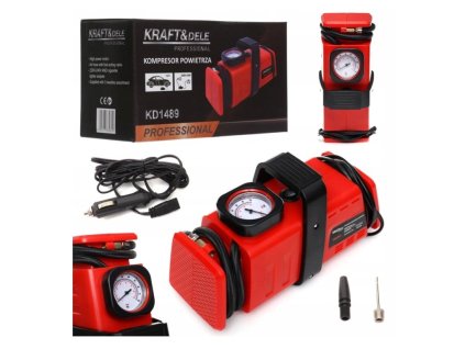 16086 mini kompresor do auta 12 230v kraft dele kd1489