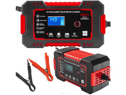 Nabíječka autobaterií mikroprocesorová 12V, RED TECHNIC RTPM0074 1