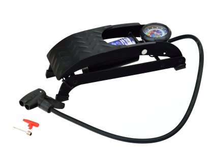 24948 nozni jednopistova pumpa s manometrem profi geko g01291