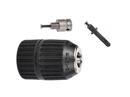 28641 rychloupinaci hlavice na vrtacku 1 2 s adapterem sds plus 2 13 mm a klicem kraft dele kd10052
