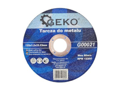 19505 rezny kotouc na ocel 125x1 2x22 2mm geko g00021