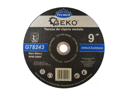 19583 rezny kotouc na ocel nerez 230x2 5x22 2mm premium inox geko g78243