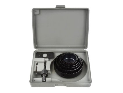 Vrtáky vykružovací do dřeva, sada 8ks, 51 102mm, GEKO, G30002