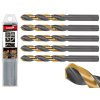 25742 vrtak do kovu hss tin din 338 13mm 5ks tvardy geko t02130