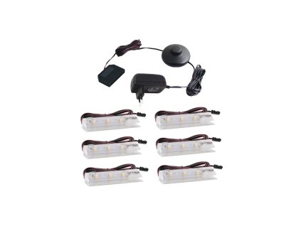 klips led pvc zestaw 6 pkt