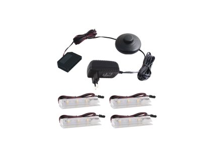 klips led pvc zestaw 4 pkt