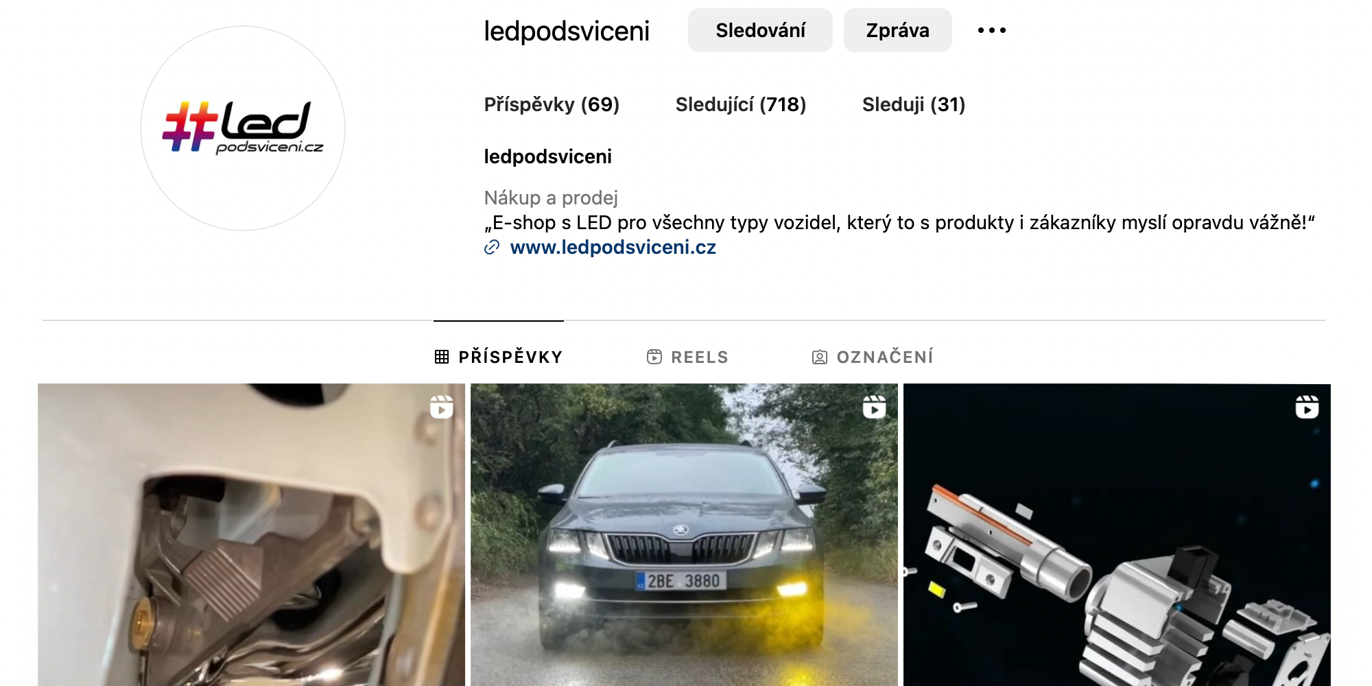 Instagram ledpodsviceni