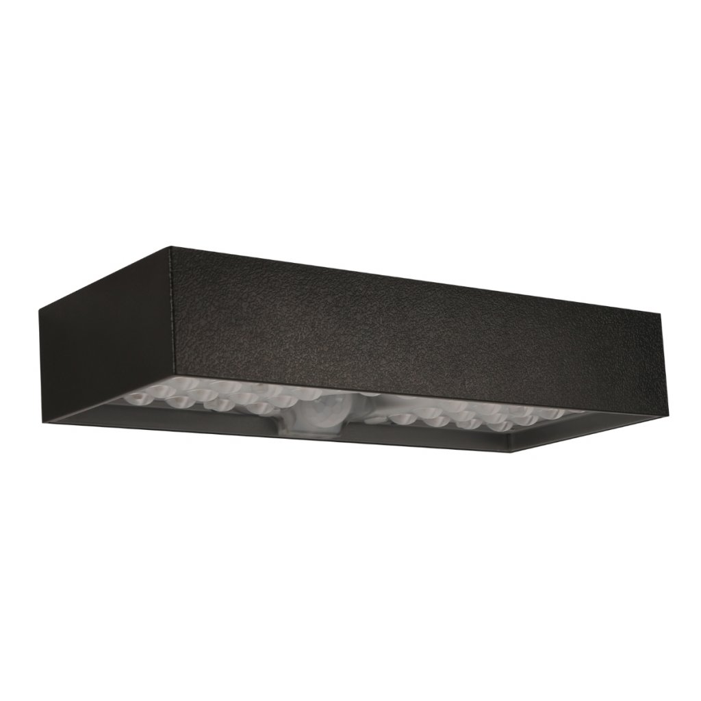 LED solární svítidlo Brick - černé 900lm