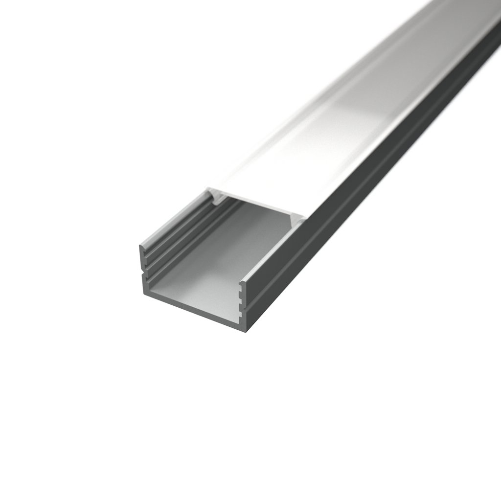 LED lišta povrchová S10 stříbrná
