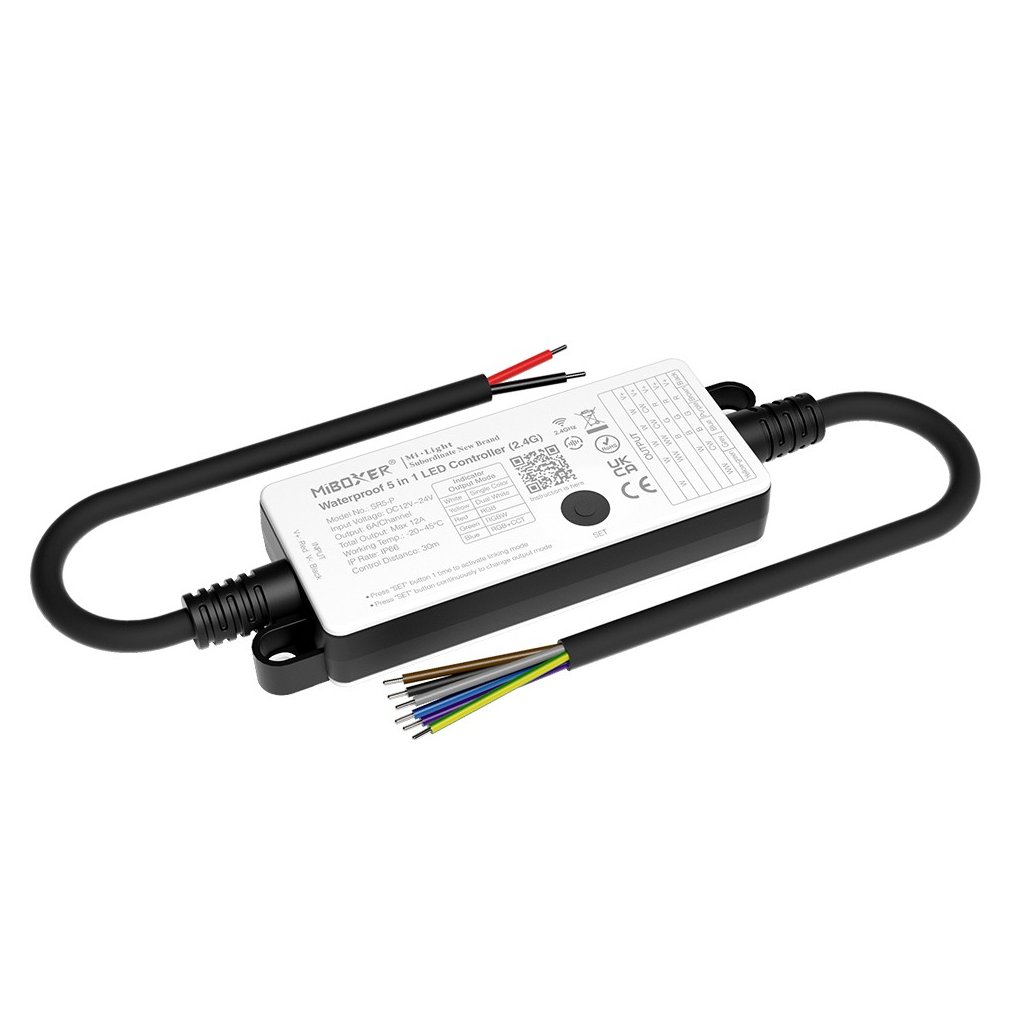 LED přijímač 5 in 1 voděodolný IP66 - 2,4GHz