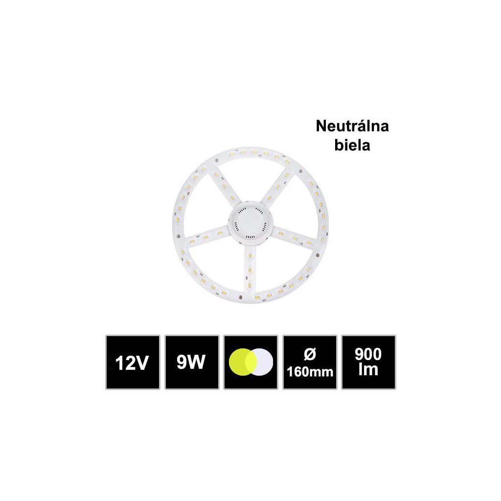 7477 9w led modul do stropneho svietidla 12v neutralna biela