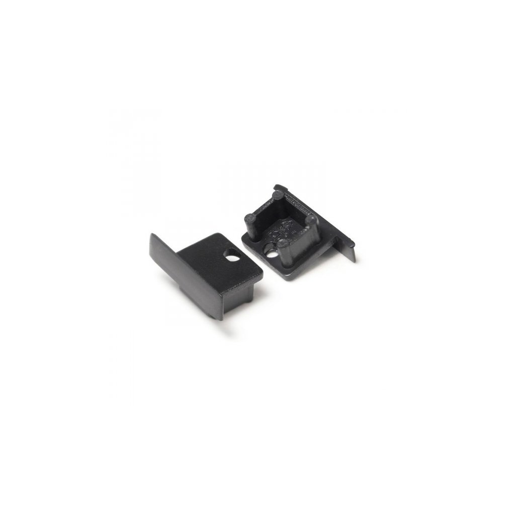 6166 koncovky led lista zapustena smart 2ks cierne