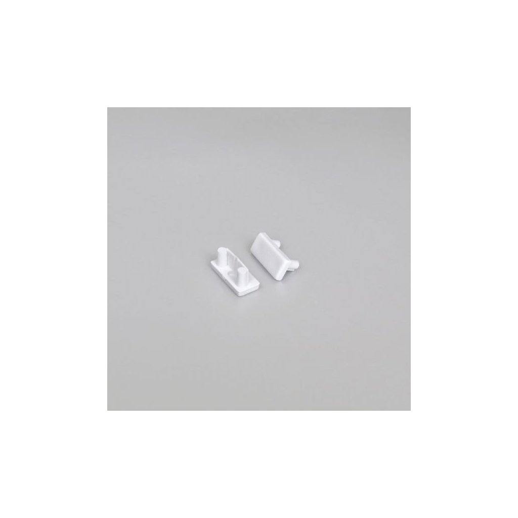 7615 koncovky pre led listu povrch begton biele 2ks