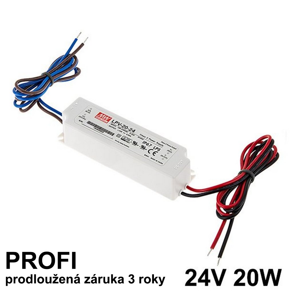 24V 20W Mean Well