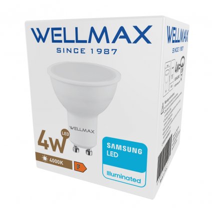 LED žárovka Wellmax GU10 4W neutrální bílá