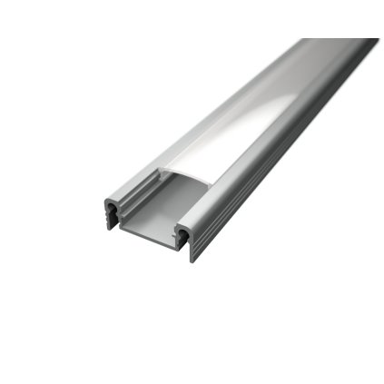 LED lišta povrchová S13 stříbrná