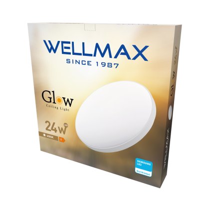 LED stropní lampa GLOW 24W Samsung LED - neutrální bílá