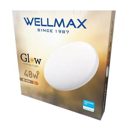 LED stropní lampa GLOW 48W Samsung LED - neutrální bílá