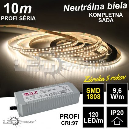 7030 10m profi smd1808 120led m ip20 neutralna b kompletna sada