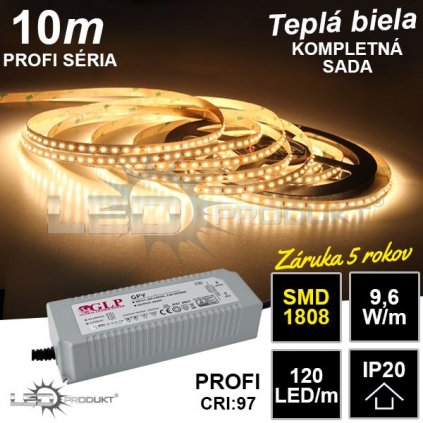 7033 10m profi smd1808 120led m ip20 tepla b kompletna sada