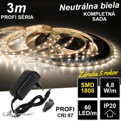 6979 3m profi smd1808 60led m ip20 neutralna b kompletna sada