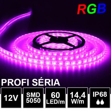 5962 5m profi led pasik smd5050 rgb 60led m ip68 12v