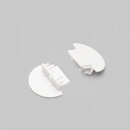 6010 koncovky biele pre led listu zapustena biela 2ks