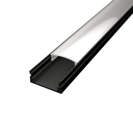 LED lišta povrchová - SIMPLE černá
