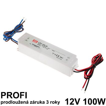 12V 100W Mean Well