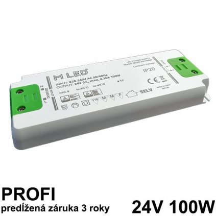 8458 led napajaci zdroj 100w 24v nabytkovy zaruka 3 roky