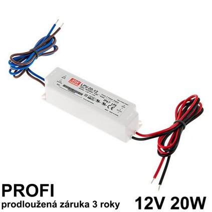 12V 20W Mean Well