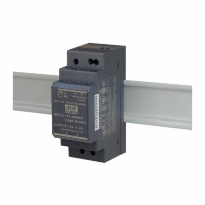 6643 led napajaci zdroj hdr 24w 12v na din listu mean well