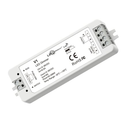 LED přijímač V1 RF 2,4GHz 8A