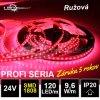 6928 profi led pasik 120led m smd1808 ruzovy ip20 24v zaruka 5 rokov