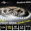 6805 profi led pasik 60led m smd1808 studena biela cri97 ip20 12v zaruka 5 rokov