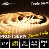 6856 profi led pasik 60led m smd1808 tepla biela cri97 ip65 24v zaruka 3 roky