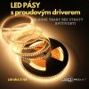 15m PROFI LED pásek 70LED/m SMD2835 proud. driver teplá b. 4,8W/m IP20 24V KOMPLETNÍ SADA