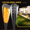 LED solární lampa - Imitace plamene