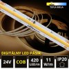 5m LED pás SPI RUNNING 24V COB 420LED/m 11W/m teplá bílá IP20