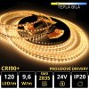 PROFI LED pásek 120LED/m SMD2835 9,6W/m proud. driver teplá bílá IP20 24V