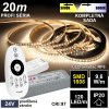 6964 20m profi led pasik 120led m smd1808 dual white ip20 24v kompletna sada