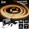 5005 2m smd5050 60led m ip65 vodeodolny tepla b kompletna sada