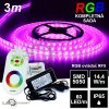 5143 3m ip65 vodeodolny 60led m rgb pasik rf9 dotyk komplet sada